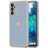 Чехол - Booling - для Samsung Galaxy S20 FE - Жидкий силикон - Ударопрочный - С рисунком в виде покрытого золотом сердца