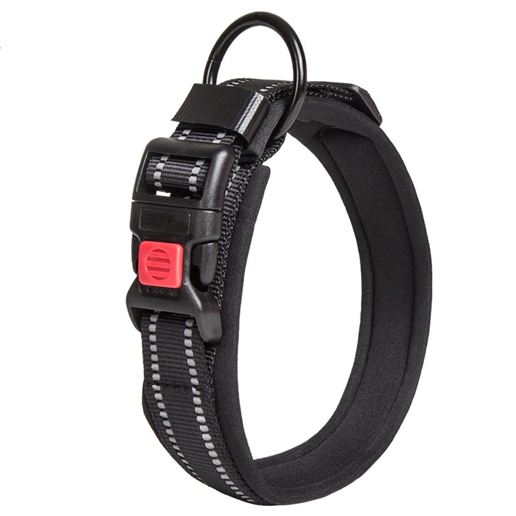Ошейник для домашних животных, светоотражающий ошейник для собак с поролоновой шеей, цветной модный регулируемый ошейник для маленьких собак, средних собак, больших собак, универсальный ошейник