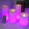 Светодиодная свеча с танцующим пламенем с дистанционным управлением, свеча-столб для свадебного рождественского украшения/комнаты