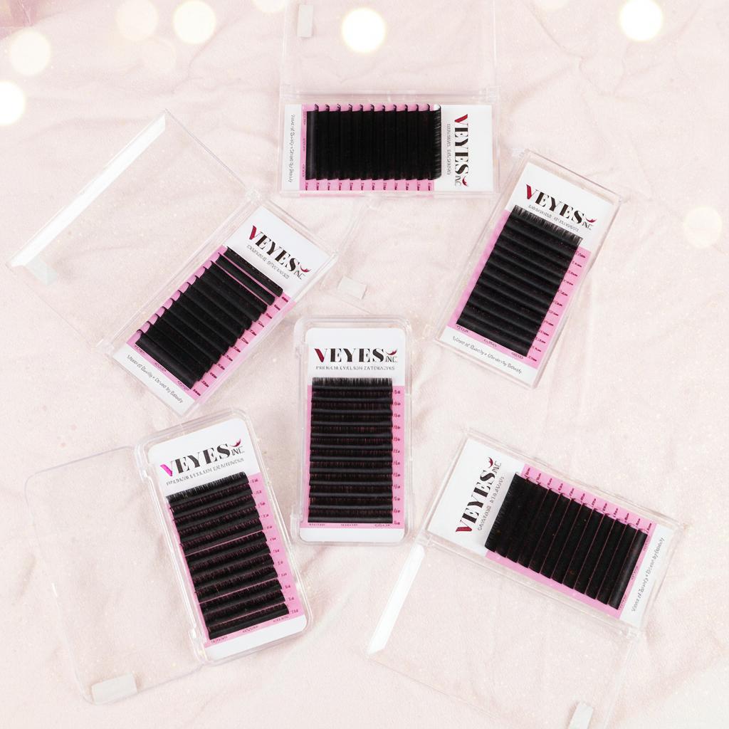 Inc 5 Cases Individual Handmade Eyelash Extensions Faux Mink Lashes Reusable Classic Soft Natural Long Save Time
