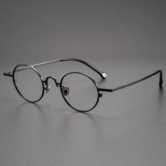 Retro Round Pure Titanium Spectacles Japan style Eyeglass frames Vintage Glasses