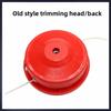 Универсальная бензиновая головка триммера с катушкой подачи лески, красная/черная пластиковая сменная головка триммера, детали газонокосилки
