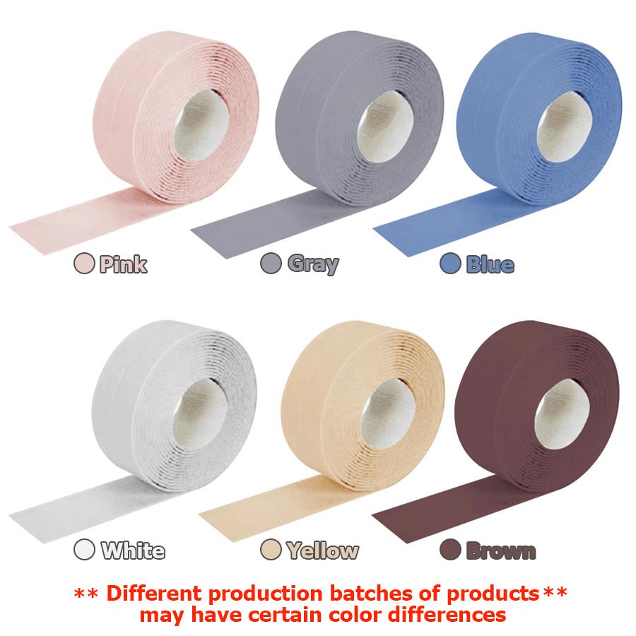 6Colors Bathroom Anti-mold Tape 3.2m 2 Sizes Available Kitchen Waterproof Sealing Tape Bathroom Toilet Wall Corner Line Tape