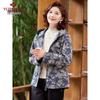 YUZHAOLIN Women's Mid-Aged Hooded Windbreaker Jacket