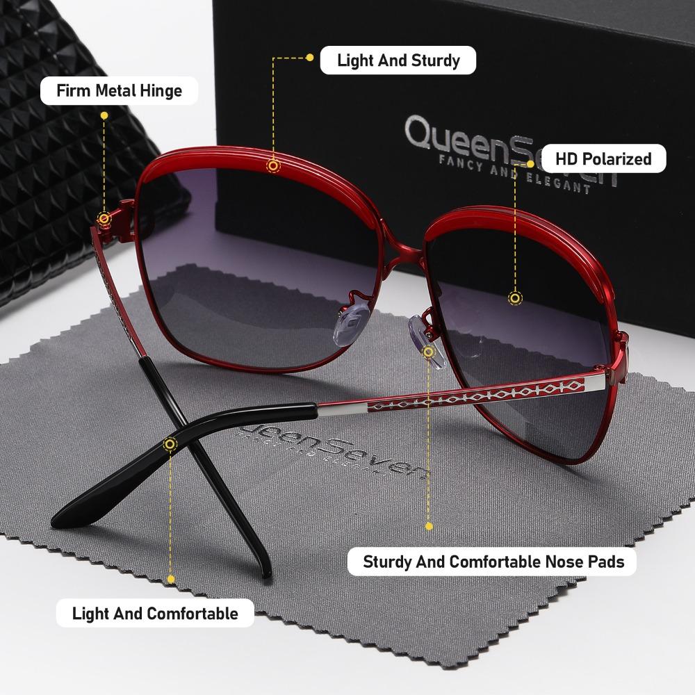 QueenSeven Металлические солнцезащитные очки унисекс для рыбалки и вождения на открытом воздухе, UV400