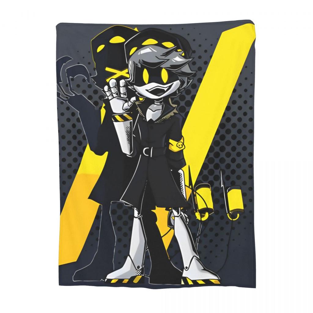 Murder Drones Uzi Doorman Knitted Blanket Coral Fleece Plush Tv Series Soft Throw Blankets for Outdoor Travel Bedroom Quilt