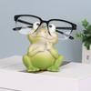 Подставка для очков в виде лягушки, статуэтка животного из смолы, украшение для рабочего стола, держатель для очков, стойка для очков