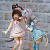 NEKOPARA 18 см Аниме Фигурка Кошки-Горничной - Шоколад Ваниль Очаровательный ПВХ Достойная Коллекционирования Статичная Фигурка Красивый Дизайн Кошки Миниатюра
