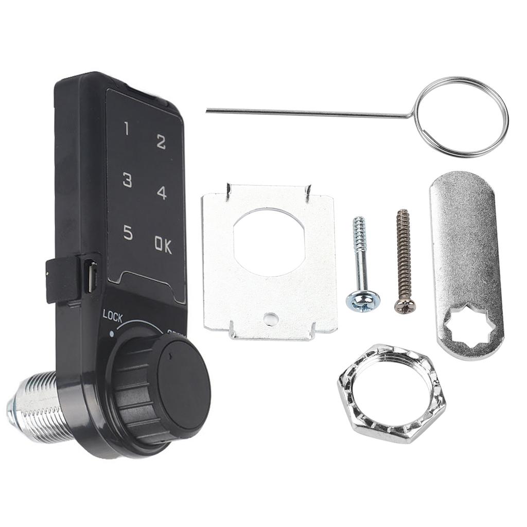 Электрический кодовый замок Сенсорная клавиатура Пароль Ключевой доступ Замок Цифровой электронный шкаф безопасности Кодовый шкафчик Замок с ключом-картой RFID