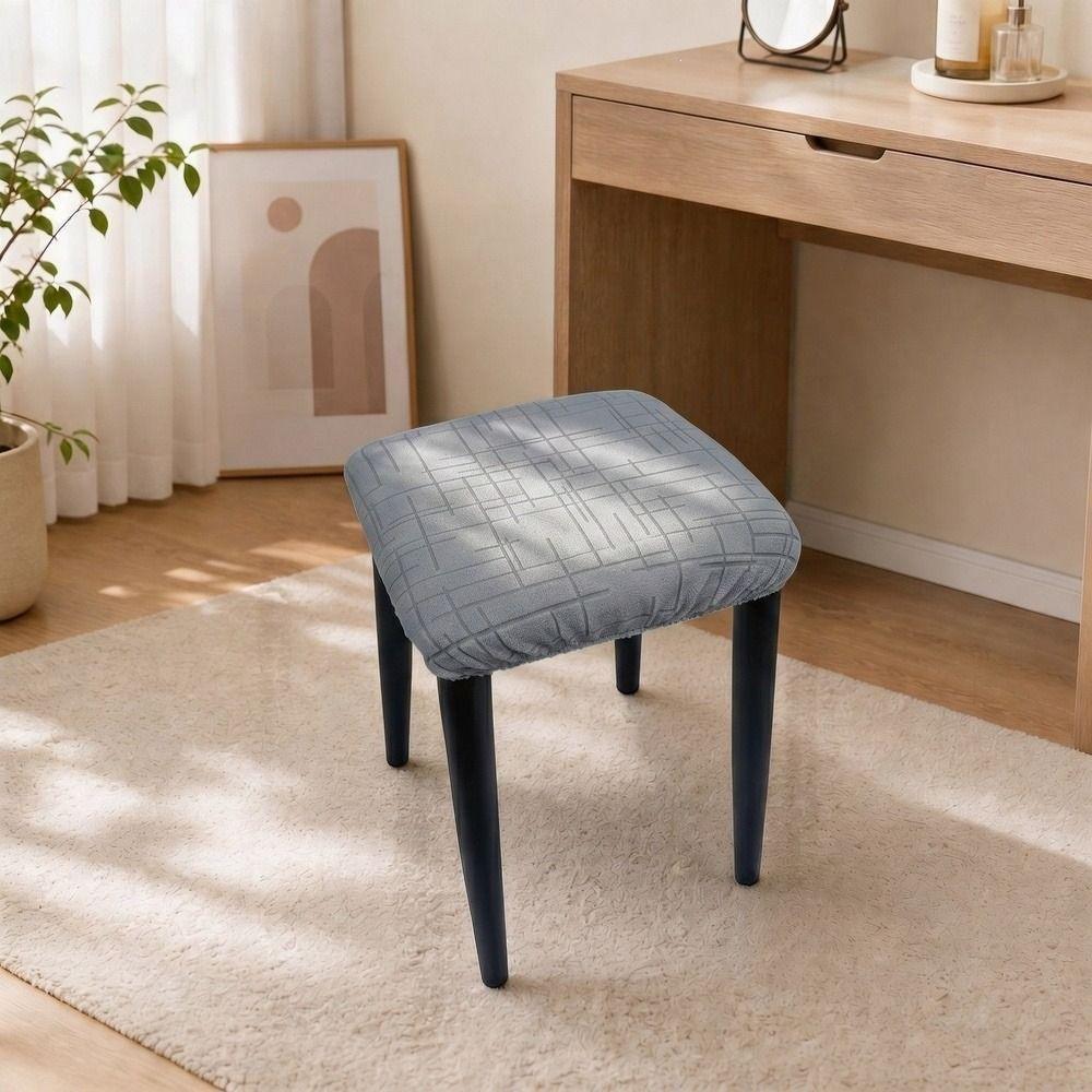 Waterproof Stretch Seat Covers Washable Table Chair Cover Chair Seat Cover  for Square Chairs