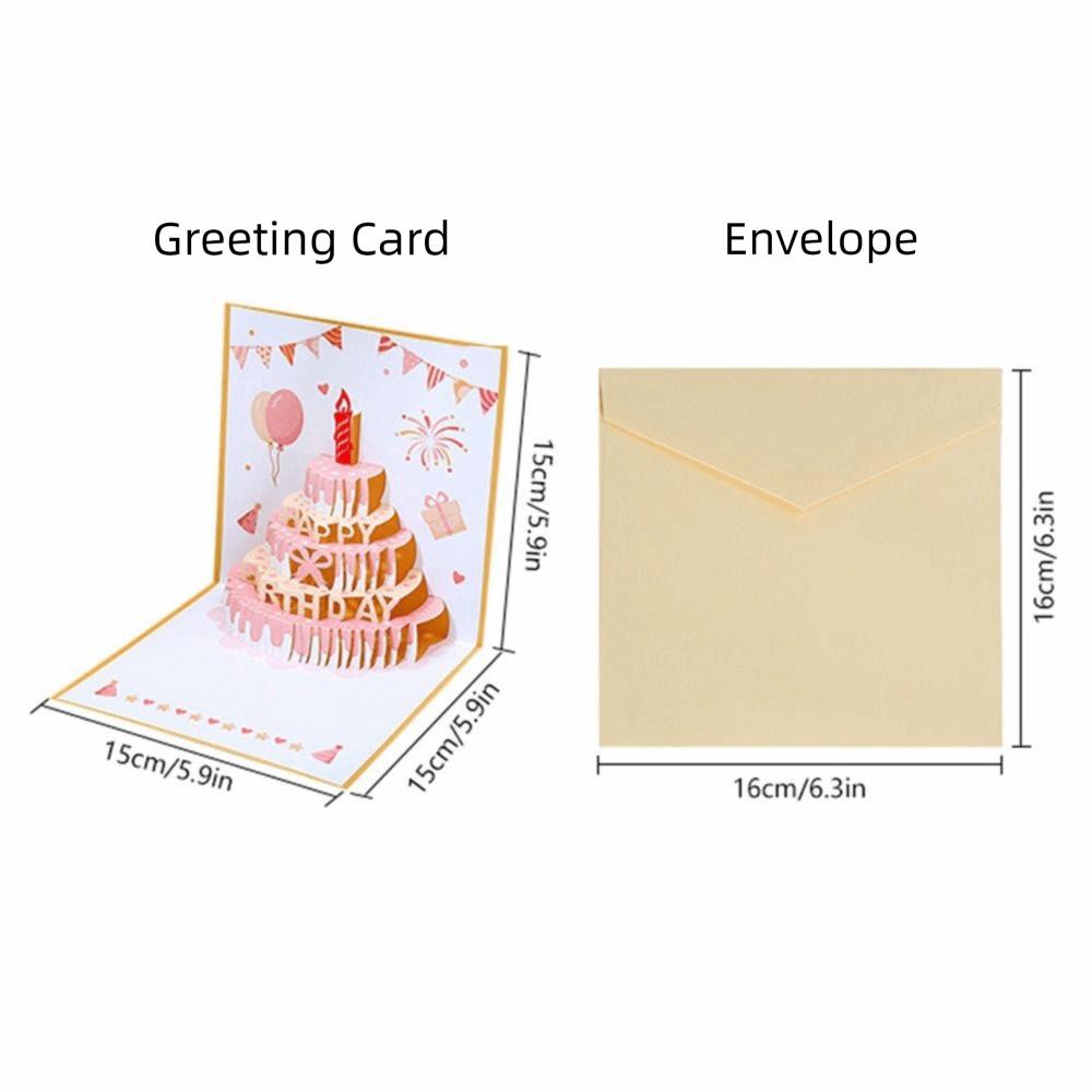 Музыкальная и световая 3D всплывающая поздравительная открытка Роскошные открытки с тиснением фольгой Принадлежности для вечеринки по случаю дня рождения