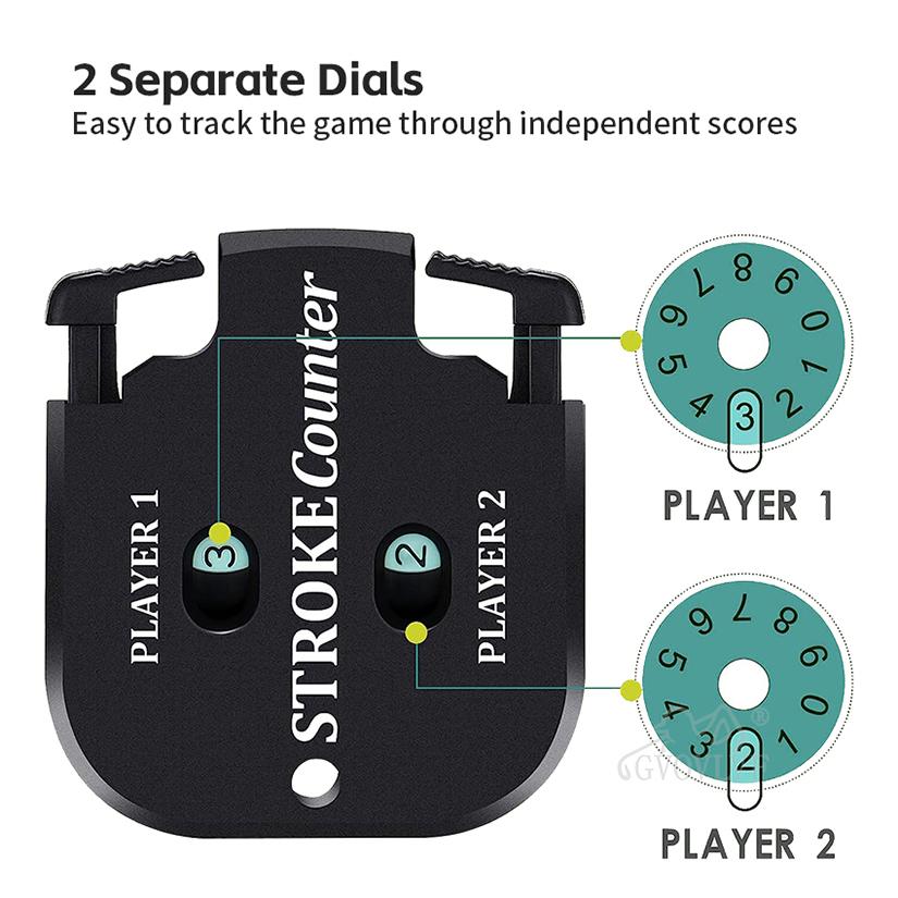 1pc Mini Golf Score Shot Stroke Counter Clicker Keychain for Golf Game Scorekeeper Outdoor Sport Scoreboard Gift for Golfers 5