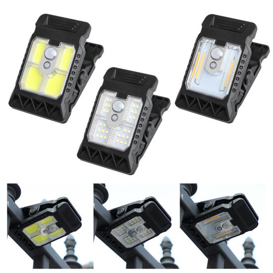 Solar Motion Sensor Wall Light Energy-Saving Rechargeable Solar Lamp Waterproof Clip-On Outdoor Lamp for Garden Patio Pathway