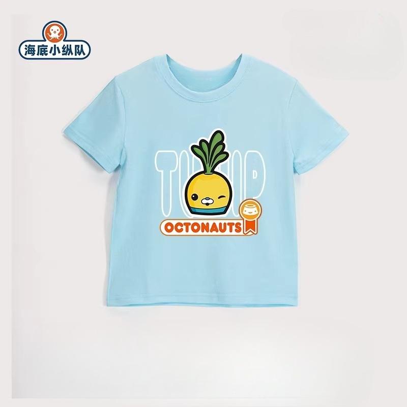 Детская футболка Potdemiel Octonauts 100% хлопок, Новый летний стиль, Для мальчиков и девочек, Повседневная, Удобная, Дышащая детская футболка