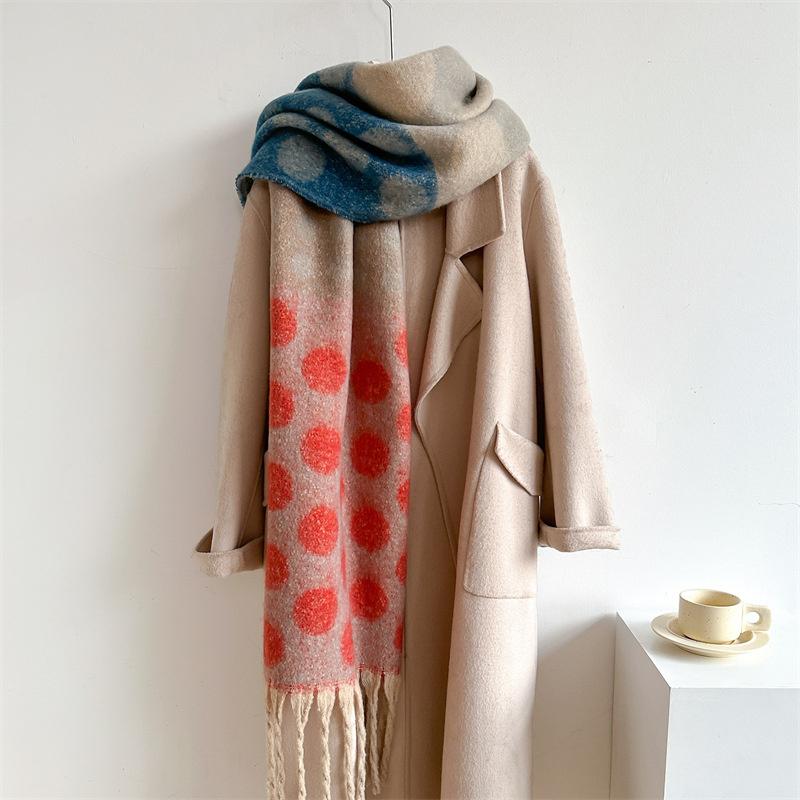 NEW Luxury Brand Women Simple Solid Cashmere Scarf Fashion Universal Winter Warm Shawl Pashmina Tassel Blanket Scarves