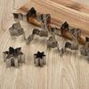 Claus Stainless Steel Snowflake DIY Christmas Decor Biscuit Mold Baking Tools Cookie Cutters Set