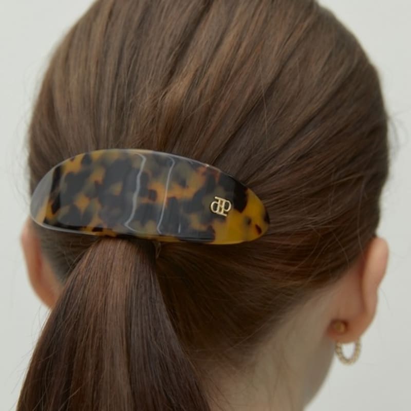 DEPOUND oval cellulose hair pin - brown