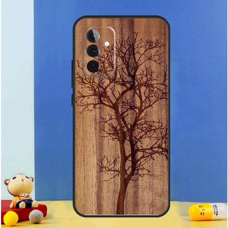 Дерево Цветок Бамбук Деревянный Чехол Для Samsung Galaxy A14 A24 A34 A54 A53 A33 A13 A52 A32 A22 A12 A71 A51 A15 A25 Чехол