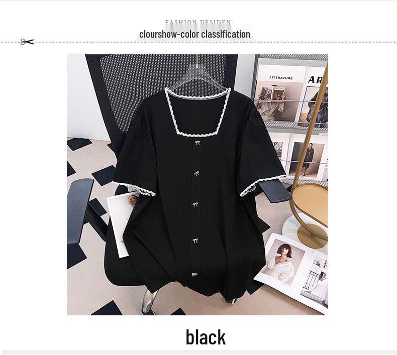 Женская футболка большого размера, стройнящая, свободная, средней длины, с коротким рукавом