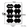 Waterproof Black Matte Erasable Glass Bottle Labels - Self-Adhesive Blackboard Stickers