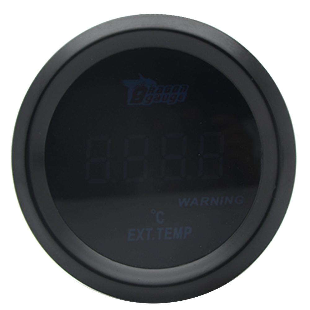 2'' 52MM Exhaust Gas Temperature Gauge Black Color Digital Red Led