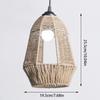 New Exquisite Handwoven Paper Rattan Pendant Lamp Shade - Beautifully Crafted Handmade Wicker Lampshade for Chandelier, Pendant
