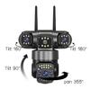 V380 4G Panoramic 3-Lens WiFi Waterproof Camera with 360° Pan-Tilt and HD Remote Monitoring.