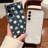 Цветочный узор Чехол для телефона Samsung Galaxy S26 S25 S24 S23 Ultra S22 S26 Plus S24 S21 FE S25 Edge Прозрачный Мягкий чехол из ТПУ