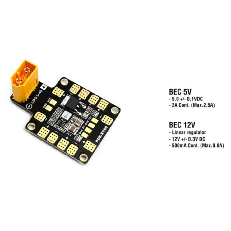 PDB-XT60 BEC 5V&12V Плата распределения питания для RC самолета Мультикоптера FPV