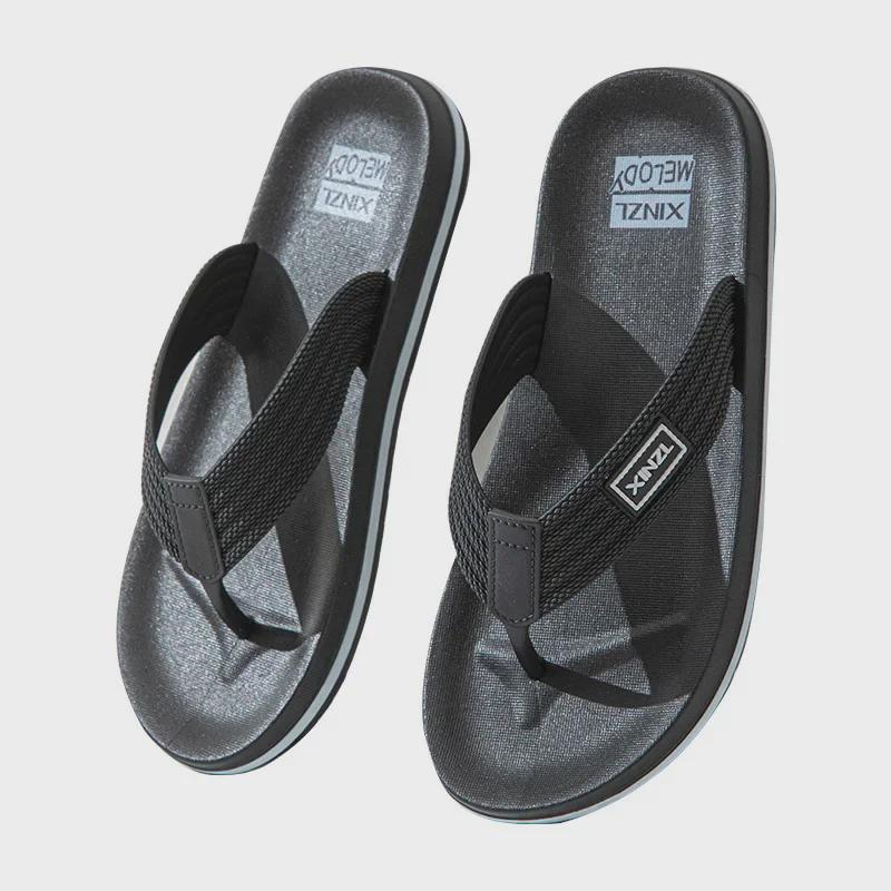 Мужские летние нескользящие повседневные шлепанцы для улицы и пляжа