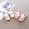 Dexun Shoes Classmate 2025 Autumn Korean Version Pearl Lace Bow Girls Low-top Children's Shoes Spot Fashion