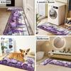 1Pcs Anti Fatigue Kitchen Rugs, Purple Dwarf Car Print Waterproof Non-Slip Thick Cushioned Kitchen Mat Heavy Duty Comfort Standing Mat for Kitchen