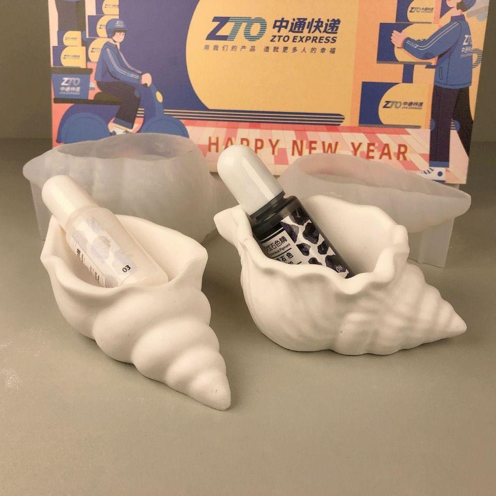 Storage Box Resin Molds Sea Shell Candle Mould Soap Conch Silicone Molds DIY