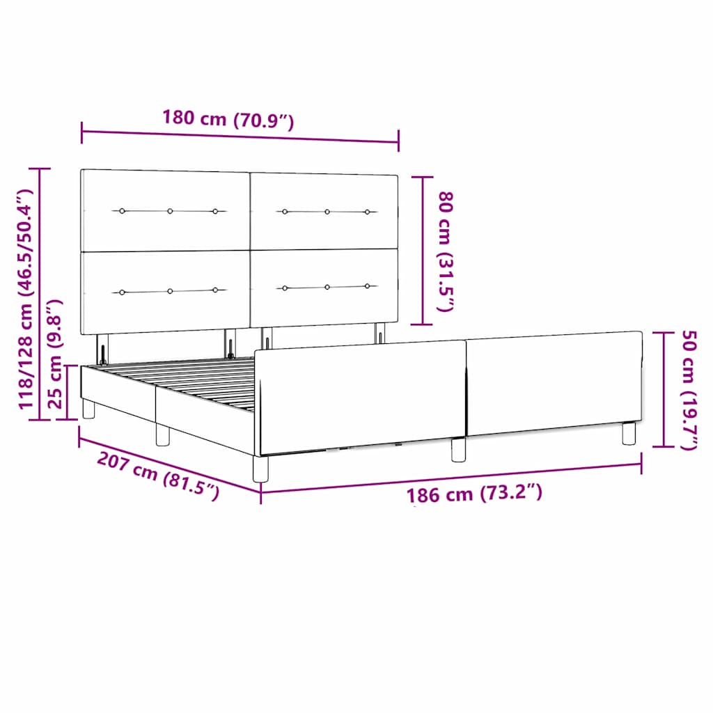 Box Spring Bed with Headboard Dark Green 180 x 200 cm Velvet