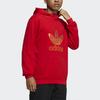 Adidas Originals Trefoil CNY Colorful Logo Print Hoodie Men Hoodie Light-Scarlet HD0318