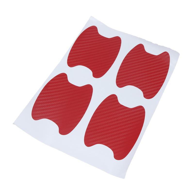 4 шт./компл. текстура из углеродного волокна, дверная ручка автомобиля, защитная пленка, защитная пленка для автомобильной краски, защита от царапин, наклейка на чашу автомобиля