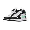 Детские кроссовки Air Jordan 1 Mid PS Green Glow Black White DQ8424-103