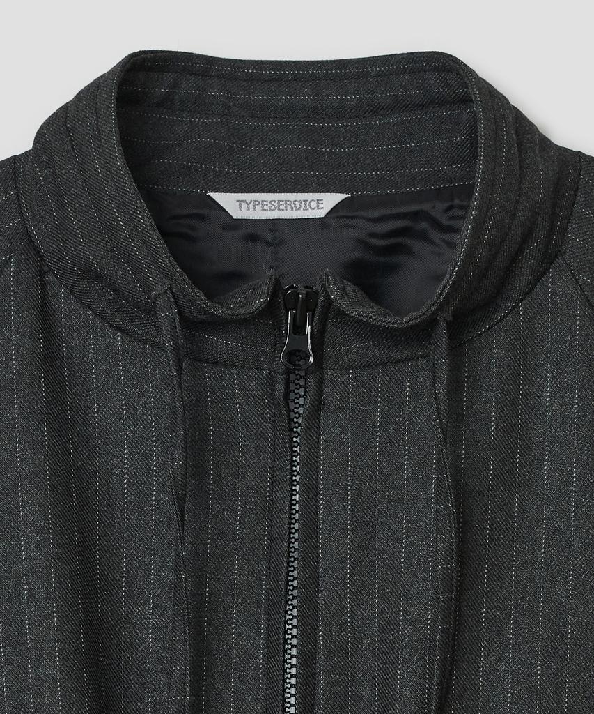 TYPESERVICE Shirred Pocket Jacket [Charcoal]