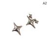 1 пара милых классных аксессуаров, милые полые серьги-гвоздики в форме пентаграммы, серьги-звезды в форме темперамента для женщин, ювелирные изделия в корейском стиле