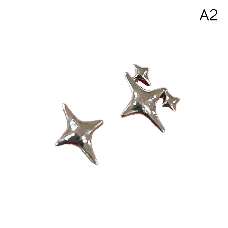 1 пара милых крутых аксессуаров, милые темпераментные полые серьги-гвоздики в форме пентаграммы