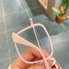 Квадратные Очки Блокирующие Синий Свет Мужские и Женские Розовые Винные Черные Квадратная Рамка Очки Модные Зрительные Очки