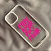 Розовый More Amor Por Favor Amour Любовная цитата Чехол для телефона Для iPhone 15 16 17 Pro 14 13 12 11 XR XS Max 7 8Plus Прозрачный Жесткий Чехол Capa
