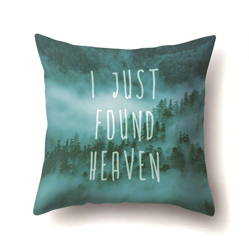 Modern Painted Simple Household Car Polyester Pillow Case Car Decoration Home Printed Waist Pillow Case