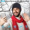 Bluetooth Beanie Hat, 5.0 беспроводные наушники Bluetooth, встроенные 2 HD стереодинамика, микрофон, Bluetooth Hat, подходит для занятий спортом на открытом воздухе, рождественский подарок на день рождения
