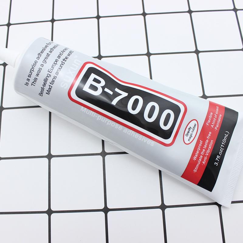 Клей B7000/B6000 с сильной адгезией и быстрым высыханием с наконечником-иглой для DIY мобильных чехлов и страз
