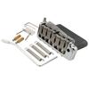 Wilkinson WVP-SB 10,8mm 2 Piece Tremolo Bridge Unit SUS Stainless Steel Saddle with Full Steel Block for Import StratJapan Strat Guitar, Chrome