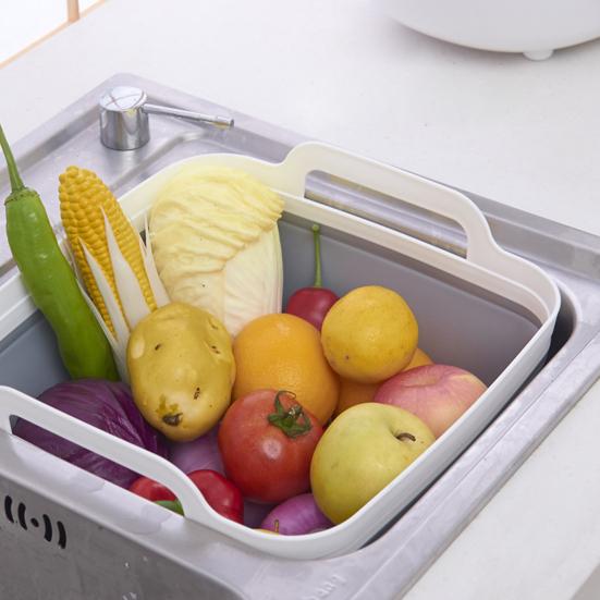 Yousheng Складной таз для мытья посуды с заглушкой для слива Портативный таз для мытья посуды Таз для мытья посуды Складная раковина Ванна Кухонный поднос для хранения Ведро для хранения на открытом воздухе