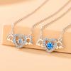 Ожерелье Angel Wings Agile для женщин, модная цепочка Love Heart Beating Heart Clavicle