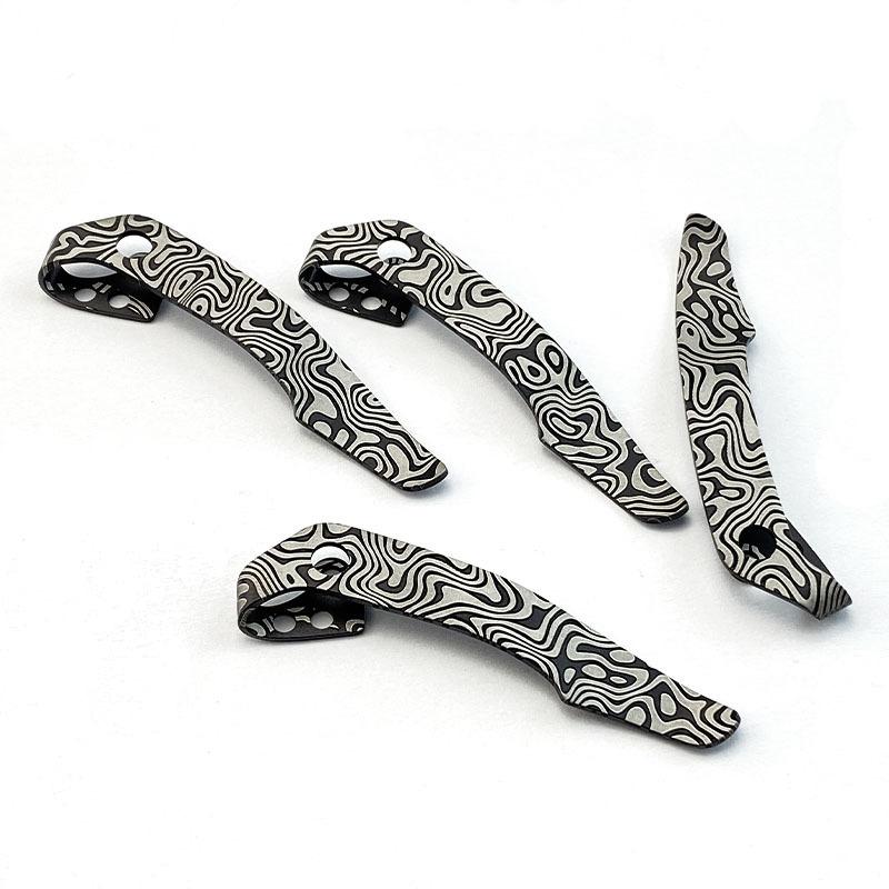 Новый титановый сплав задний зажим для ножа Cld Steel 29TLCC DIY аксессуары индивидуальный складной карманный нож задний зажим для талии инструмент