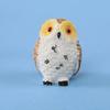 Mini Owl Statue Resin Hand Painted Owl Ornament Miniature Animal Figurine